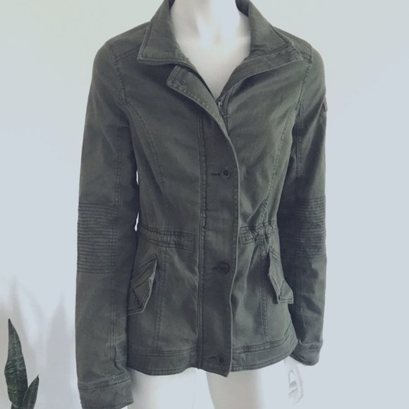 Hollister Jackets & Blazers - Hollister Utility Olive Jacket SZ Small